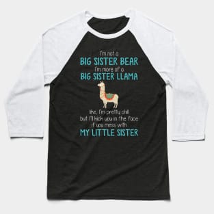 I_m More Of A Sister LLama Funny Baseball T-Shirt